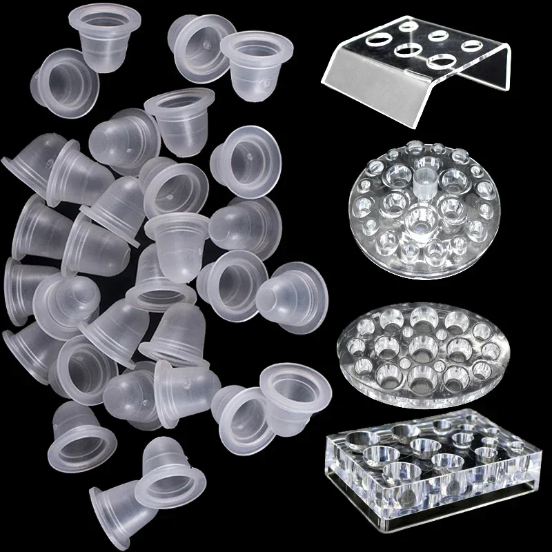 Calligraphy Ink Bottle - Acrylic Tattoo Ink Cup Stand Holder