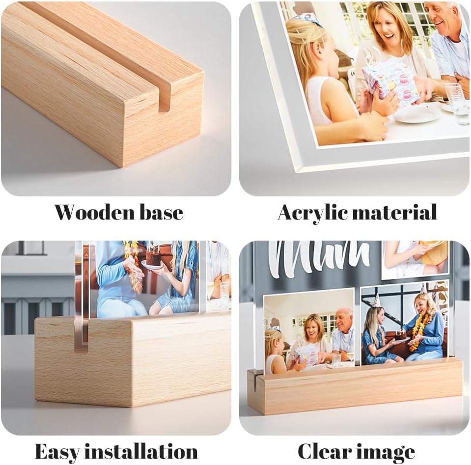 Custom Business Brand Logo Lig - Desk Name Plate review and price